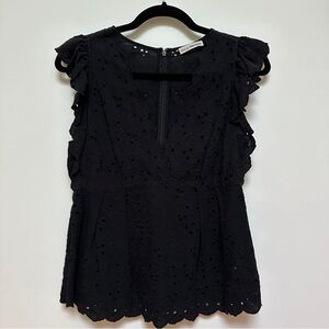 Ulla Johnson | Eyelet top | Black | 2